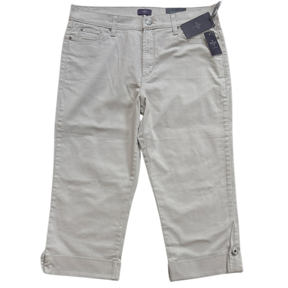 NWT NYDJ Crop Jeans Stone Size 14